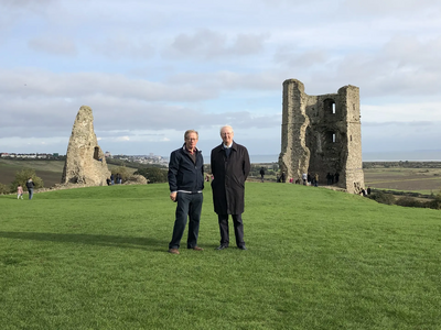 John and Steve at Hadleigh Castle